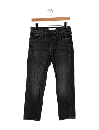 Mother Mid-Rise Straight Leg Jeans