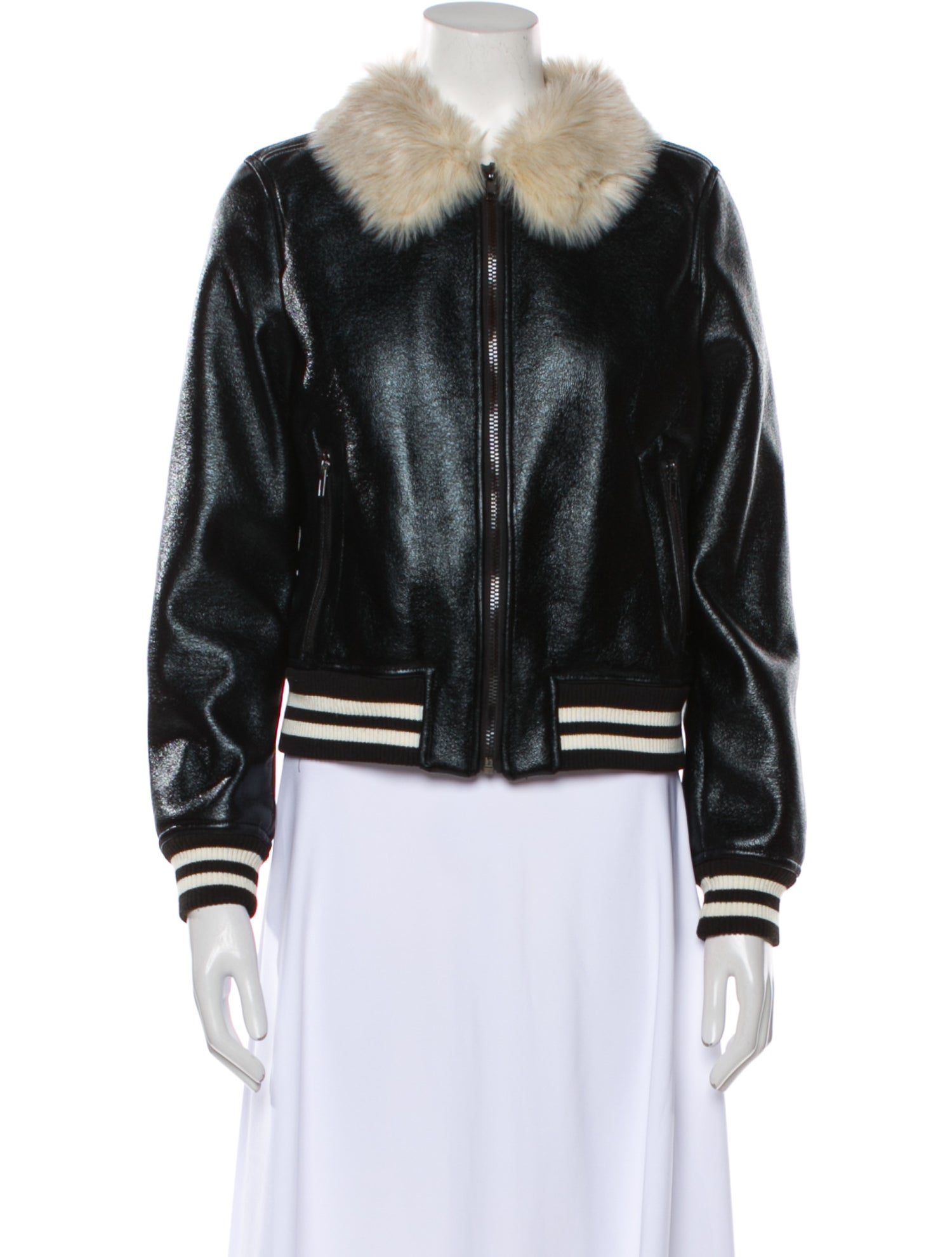 Mother Faux Leather Biker Jacket