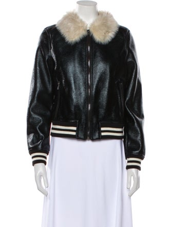 Mother Faux Leather Biker Jacket