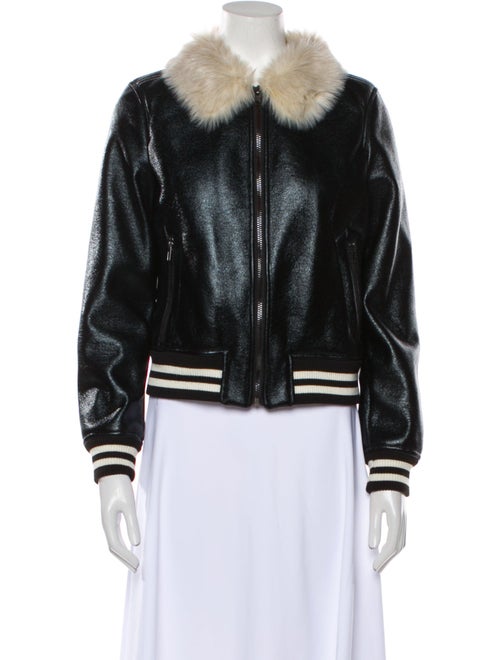 Mother Faux Leather Biker Jacket