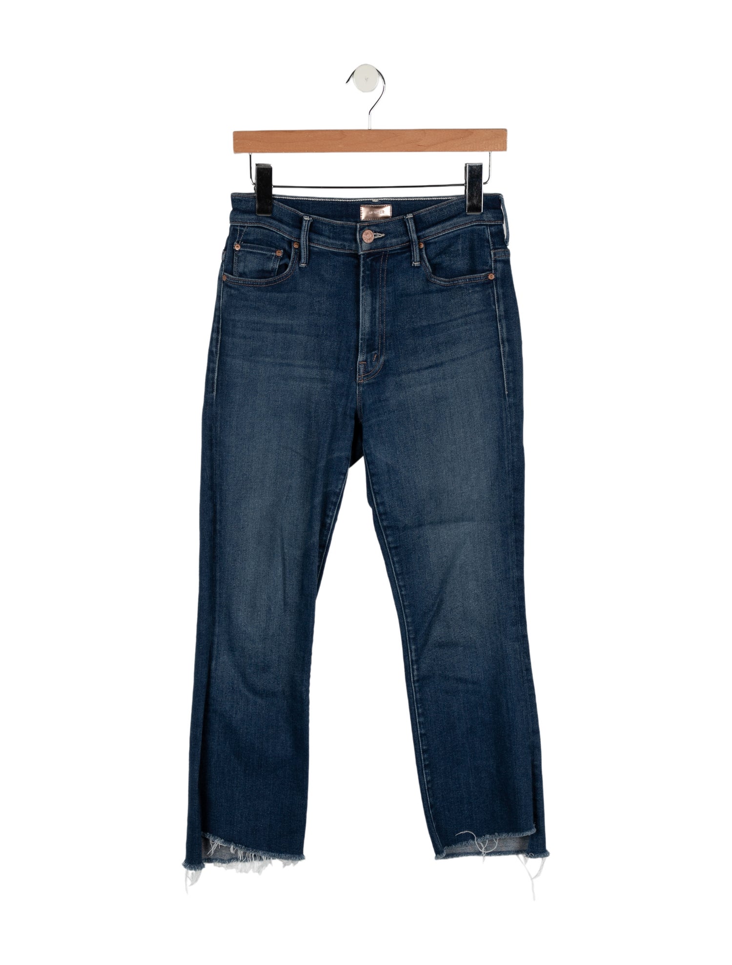 Mother Mid-Rise Straight Leg Jeans