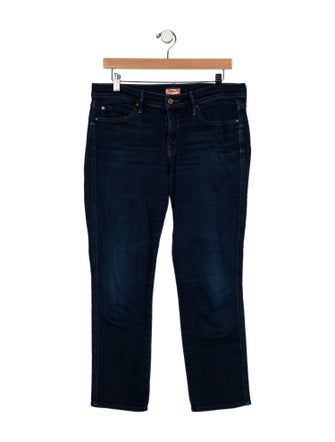 Mother Mid-Rise Straight Leg Jeans