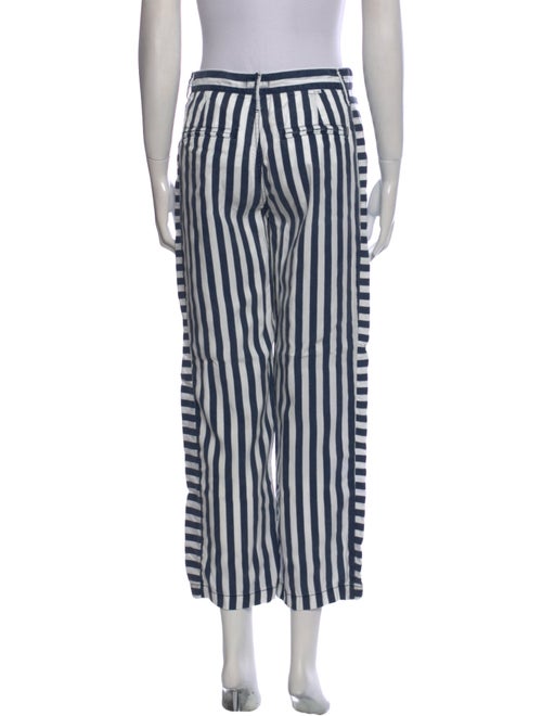 Mother Striped Wide Leg Pants