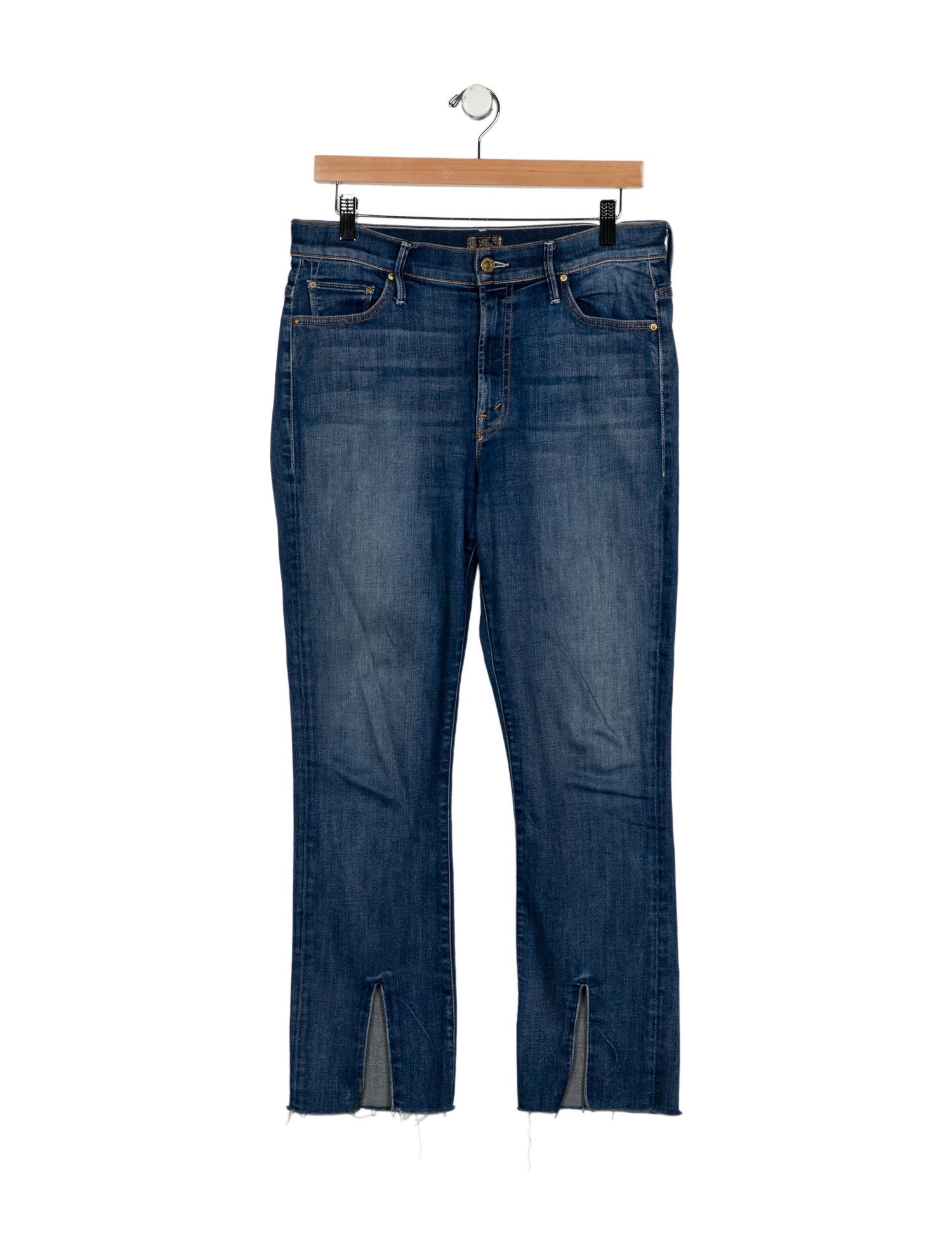 Mother Mid-Rise Straight Leg Jeans