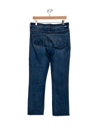 Mother Mid-Rise Straight Leg Jeans