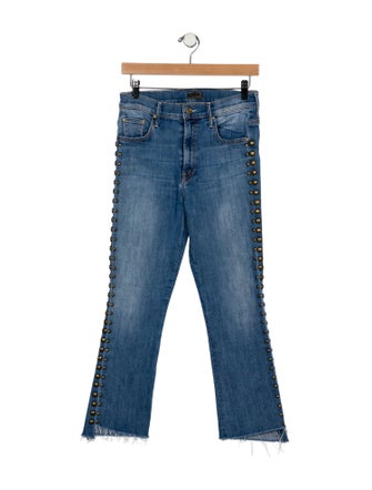 Mother Mid-Rise Straight Leg Jeans