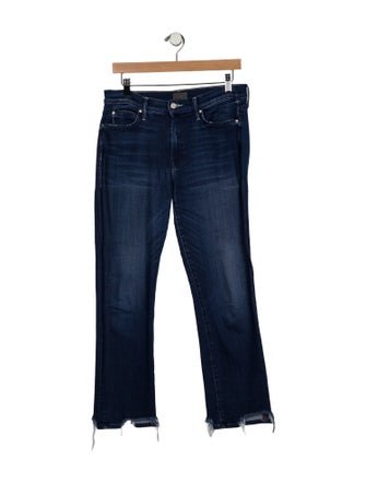 Mother Mid-Rise Straight Leg Jeans