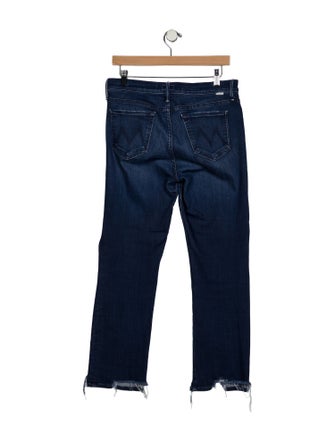 Mother Mid-Rise Straight Leg Jeans