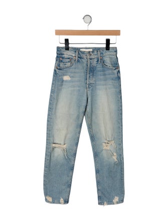 Mother Mid-Rise Skinny Leg Jeans