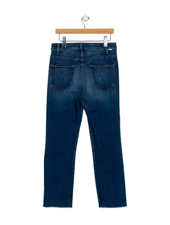 Mother High-Rise Straight Leg Jeans