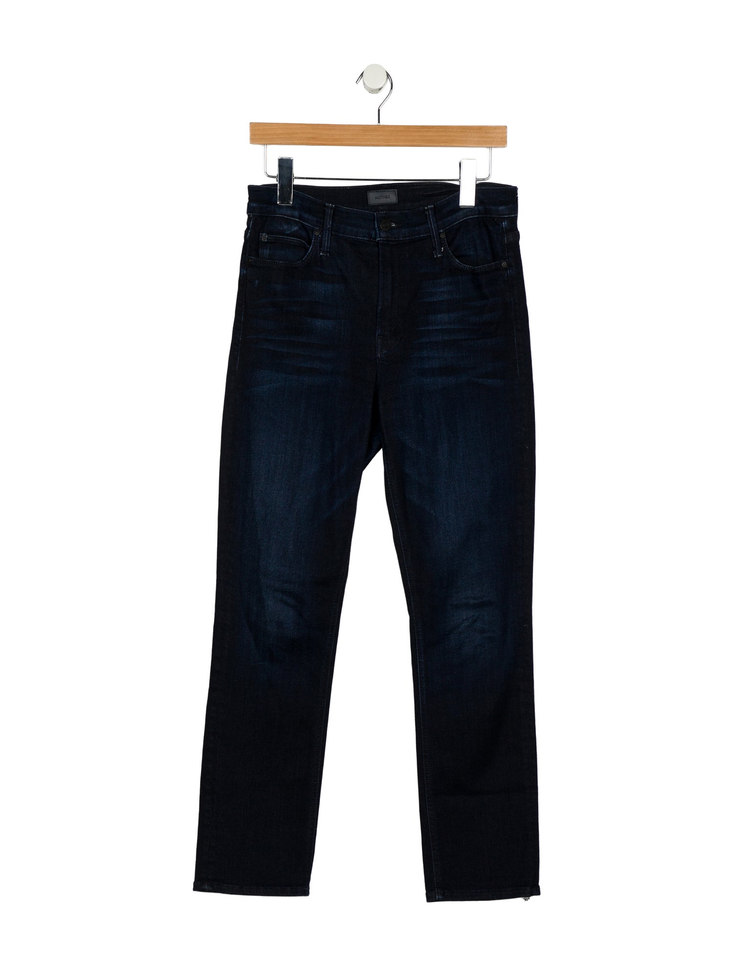 Mother Mid-Rise Straight Leg Jeans