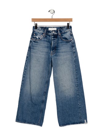 Mother Mid-Rise Wide Leg Jeans