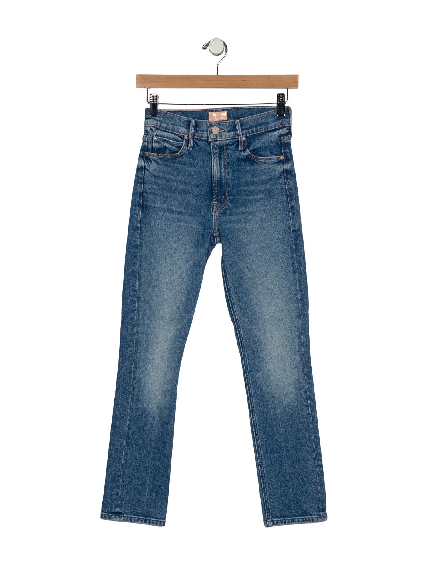 Mother The Mid Rise Dazzler Straight Leg Jeans