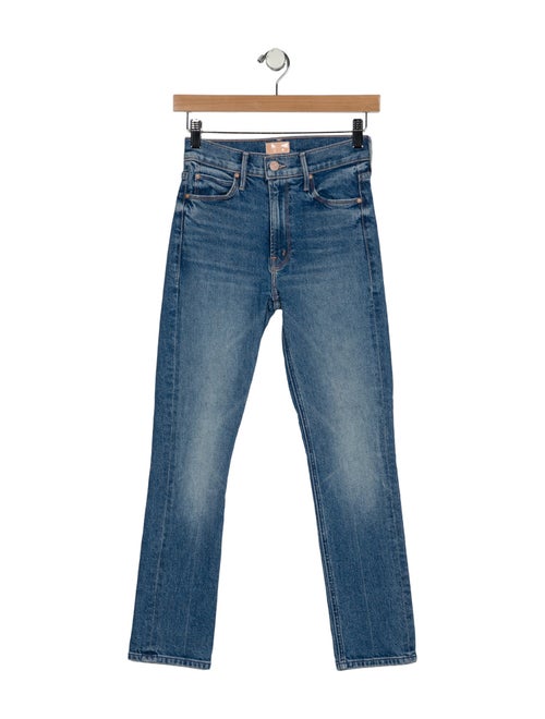 Mother The Mid Rise Dazzler Straight Leg Jeans