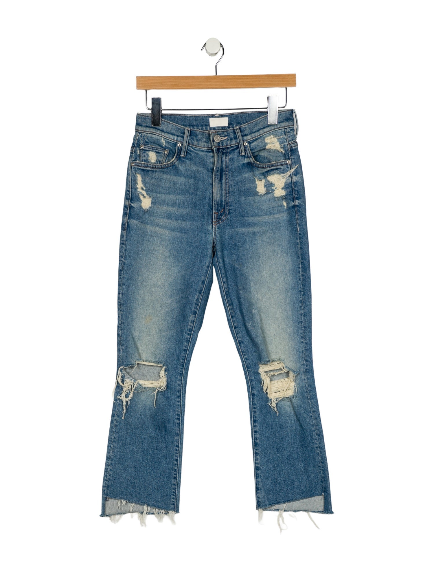 Mother Mid-Rise Straight Leg Jeans