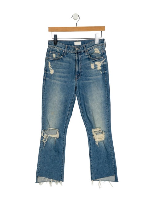 Mother Mid-Rise Straight Leg Jeans