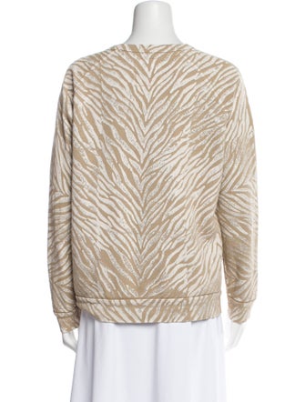 Mother Printed Bateau Neckline Sweatshirt