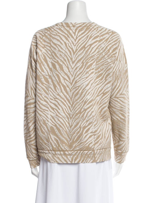 Mother Printed Bateau Neckline Sweatshirt