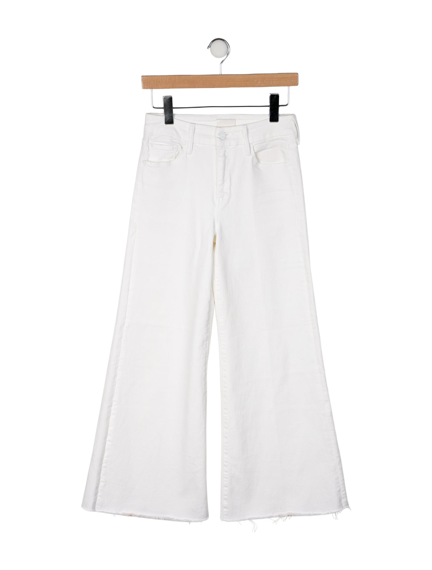 Mother Mid-Rise Wide Leg Jeans