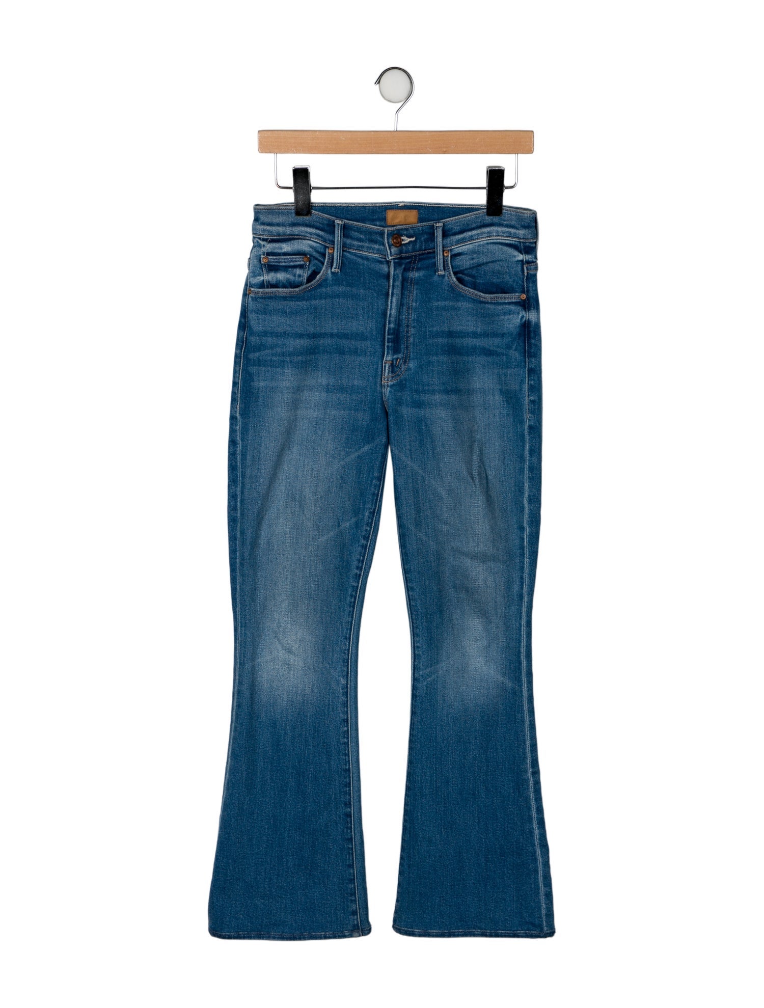 Mother Mid-Rise Wide Leg Jeans