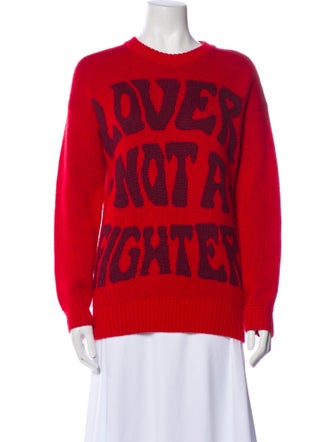 Mother Alpaca Graphic Print Sweater