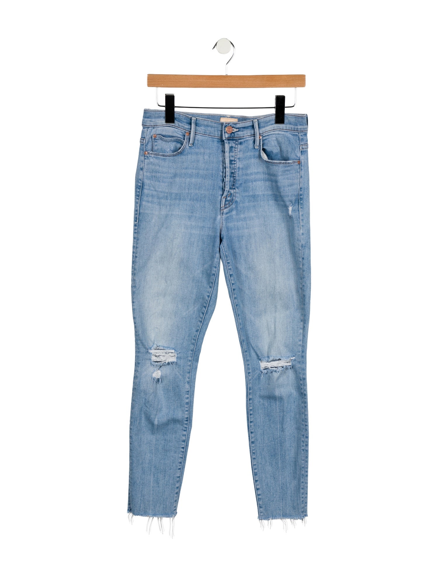 Mother Mid-Rise Skinny Leg Jeans