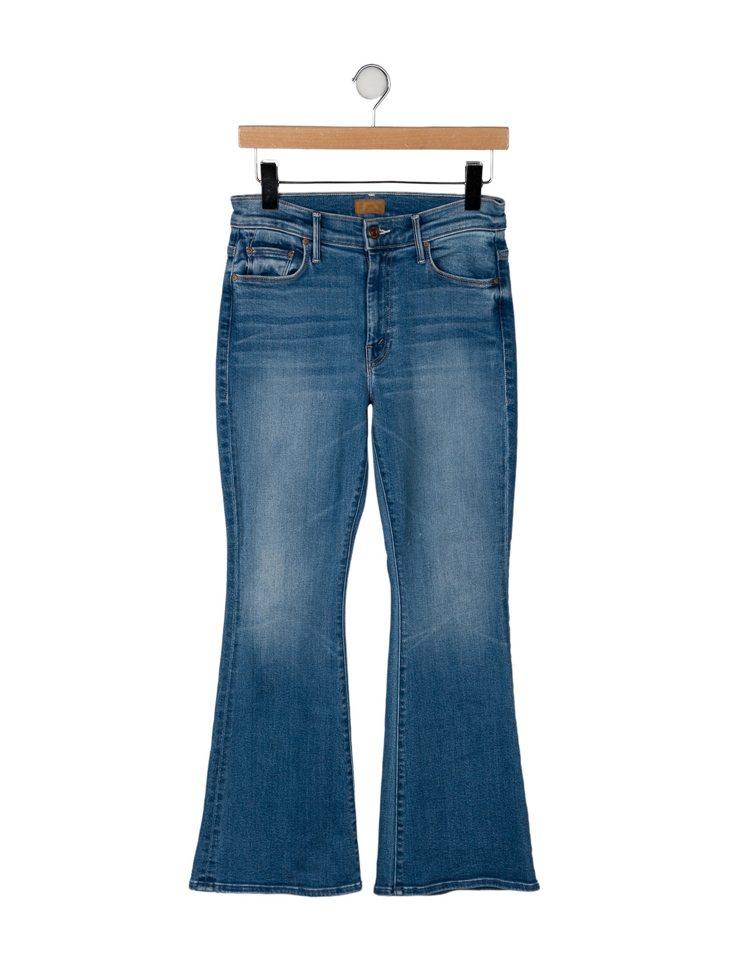 Mother Mid-Rise Wide Leg Jeans