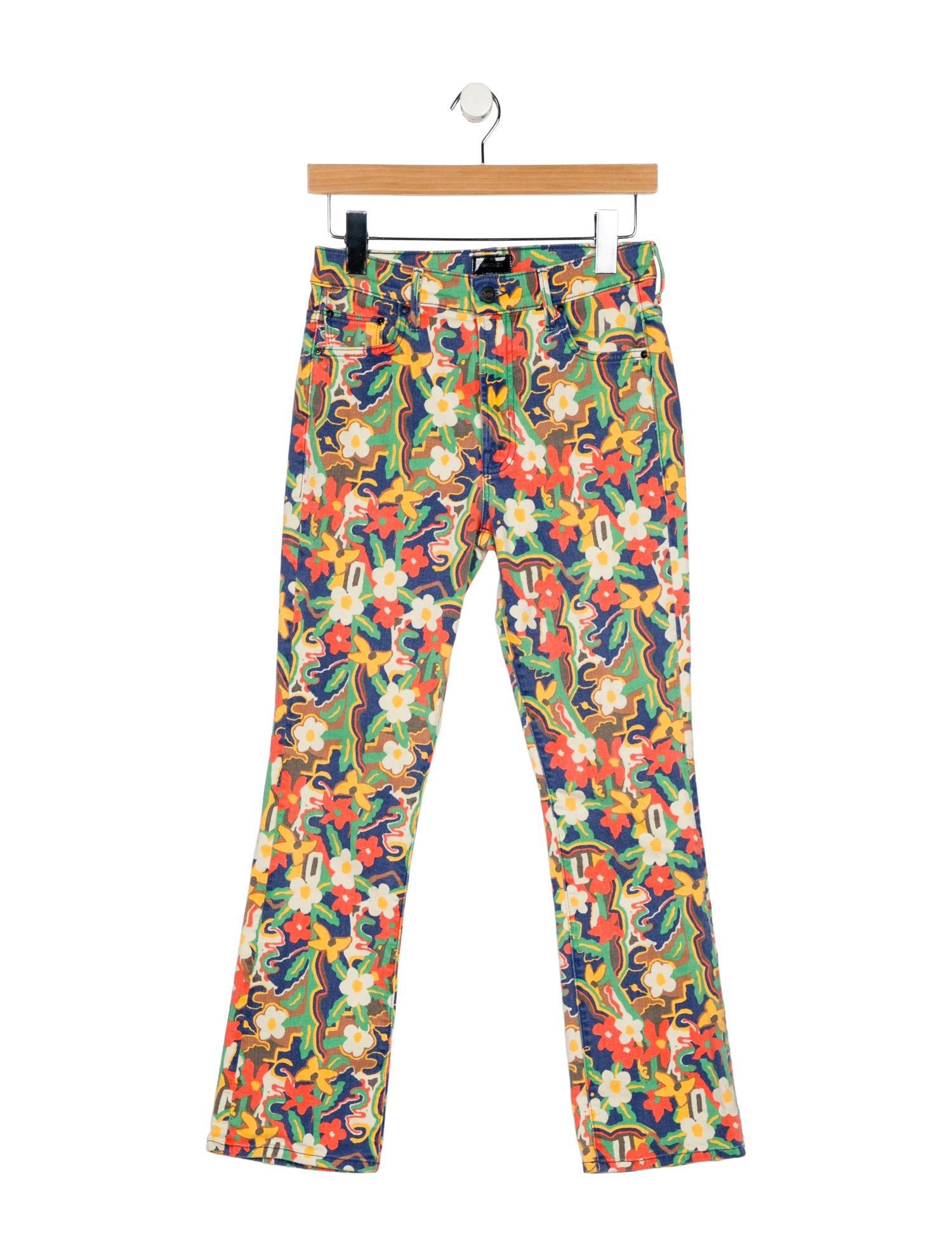 Mother Mid-Rise Straight Leg Jeans