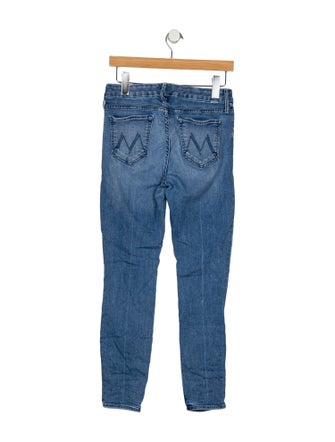 Mother Mid-Rise Skinny Leg Jeans