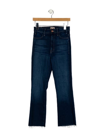 Mother THE HUSTLER ANKLE FRAY Straight Leg Jeans