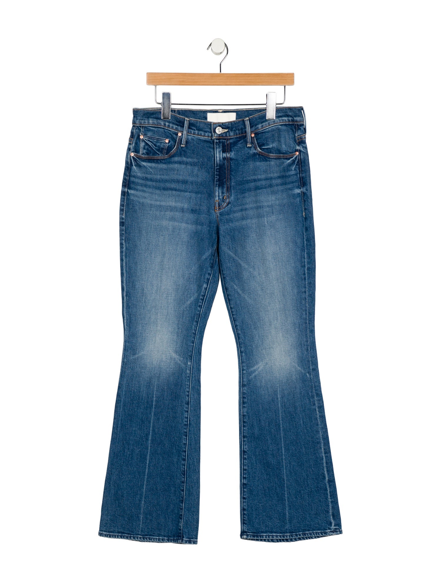 Mother Mid-Rise Wide Leg Jeans