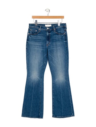 Mother Mid-Rise Wide Leg Jeans