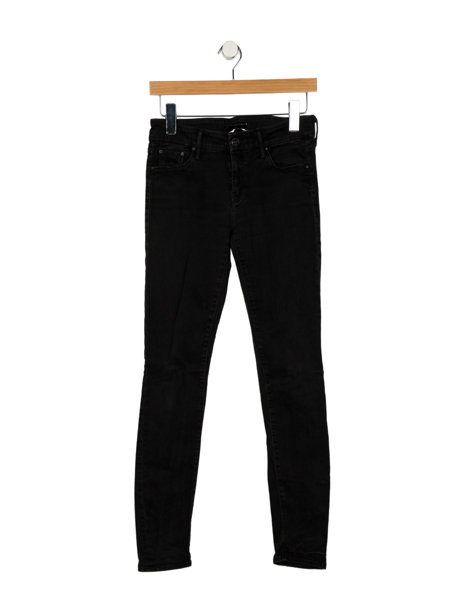 Mother Mid-Rise Skinny Leg Jeans