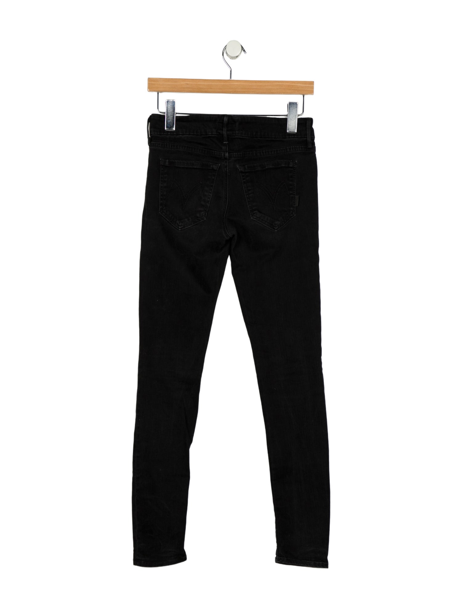 Mother Mid-Rise Skinny Leg Jeans