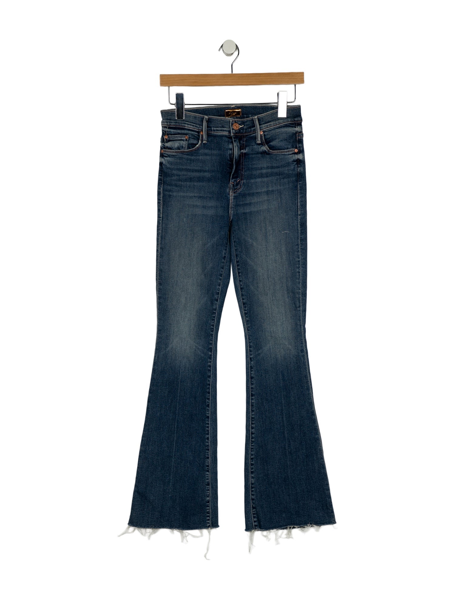 Mother Mid-Rise Wide Leg Jeans