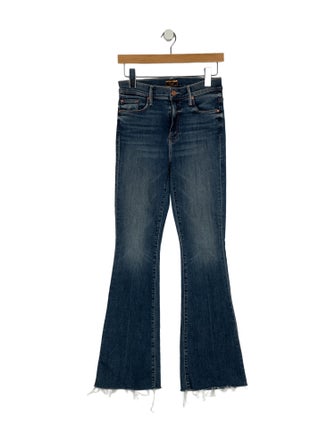 Mother Mid-Rise Wide Leg Jeans