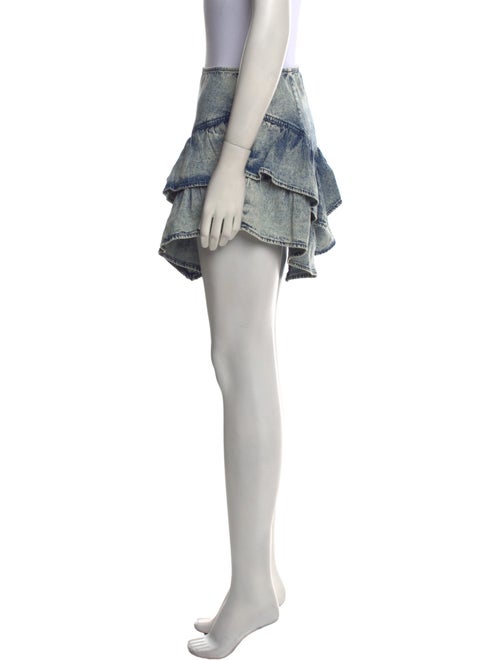 Mother Ruffle Embellishment Mini Skirt