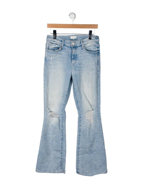 Mother Mid-Rise Wide Leg Jeans