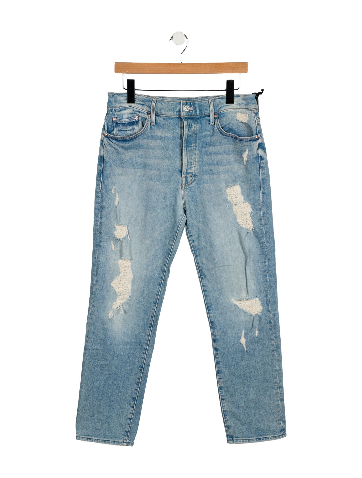 Mother High-Rise Straight Leg Jeans