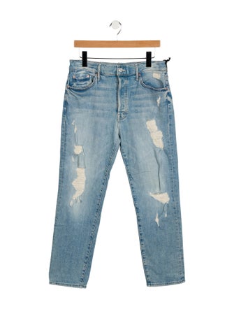 Mother High-Rise Straight Leg Jeans