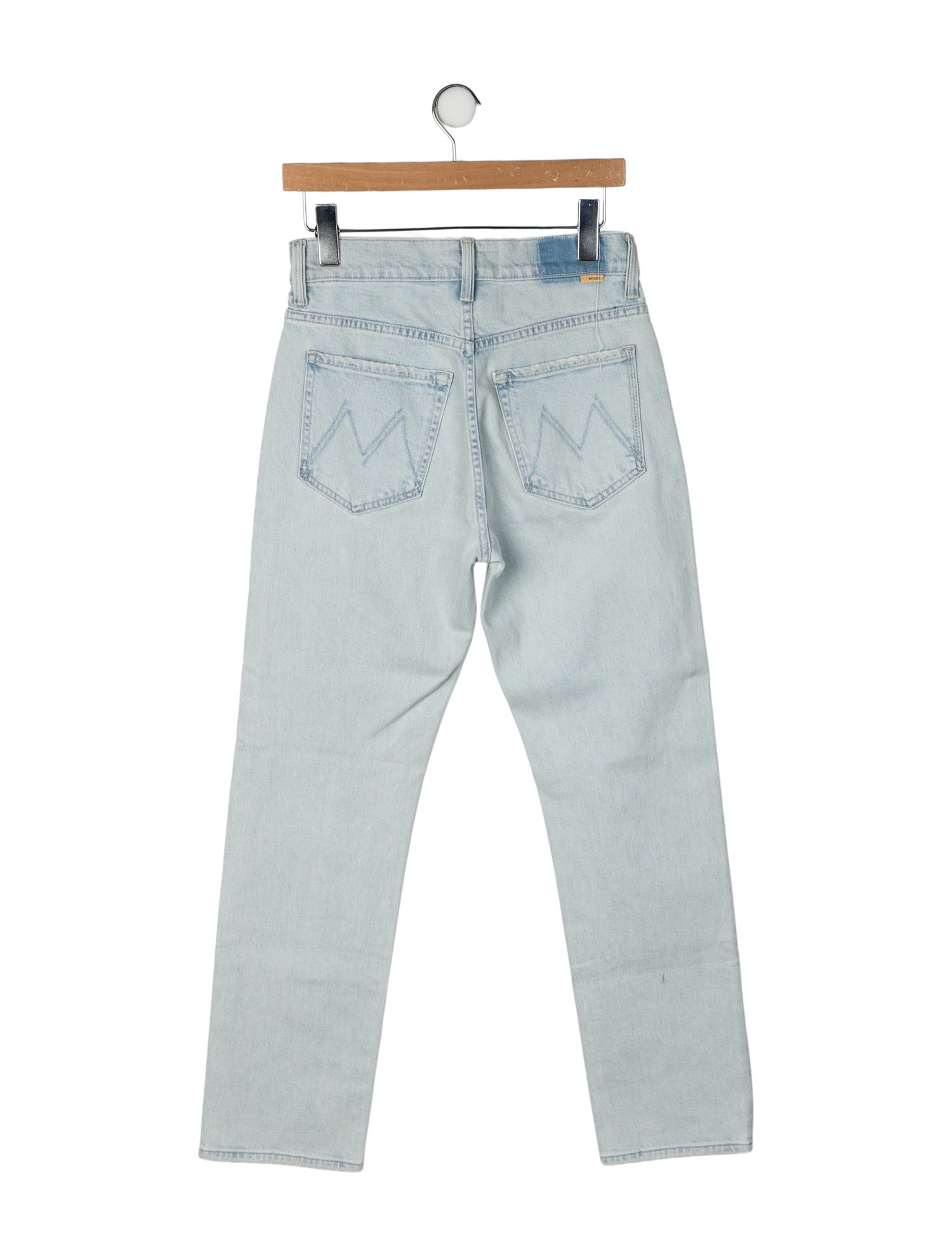 Mother Mid-Rise Straight Leg Jeans