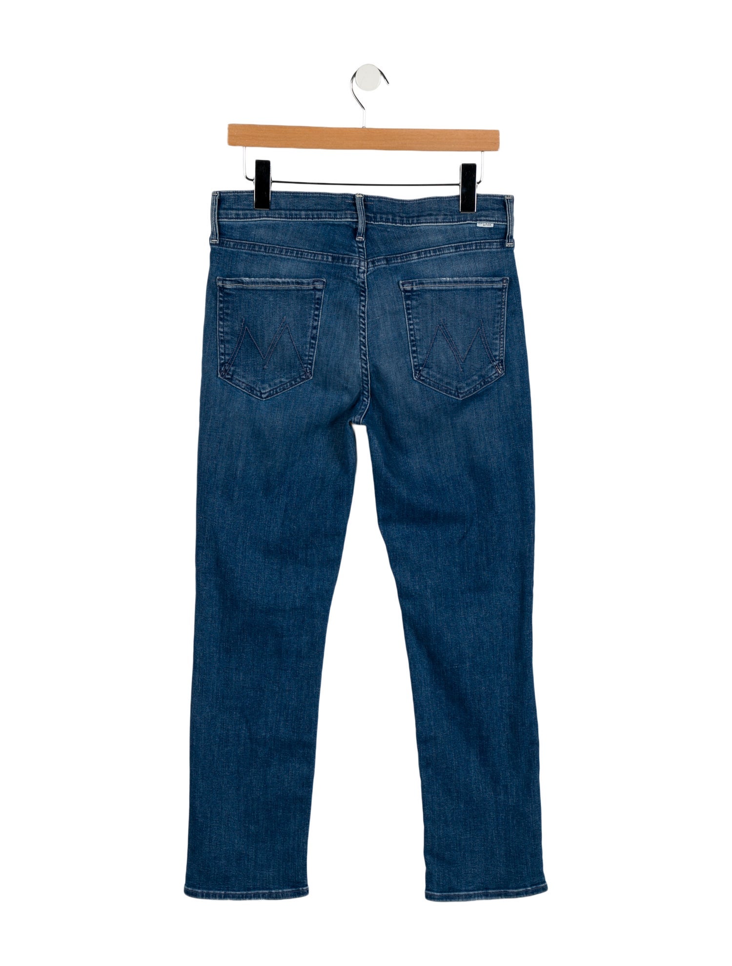 Mother Mid-Rise Straight Leg Jeans