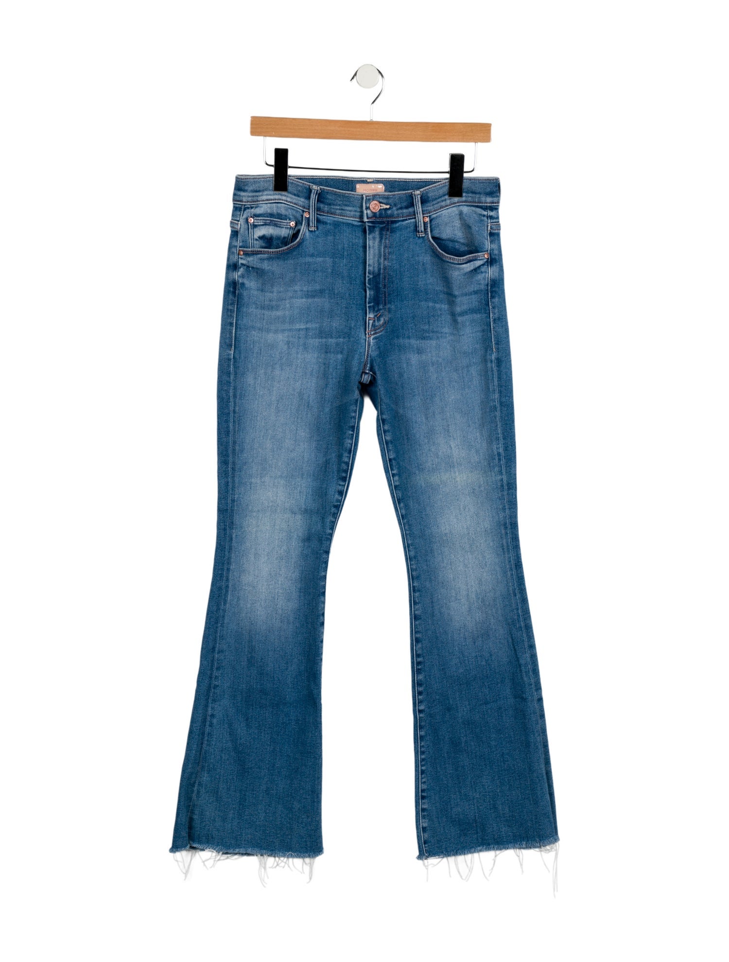 Mother Mid-Rise Wide Leg Jeans
