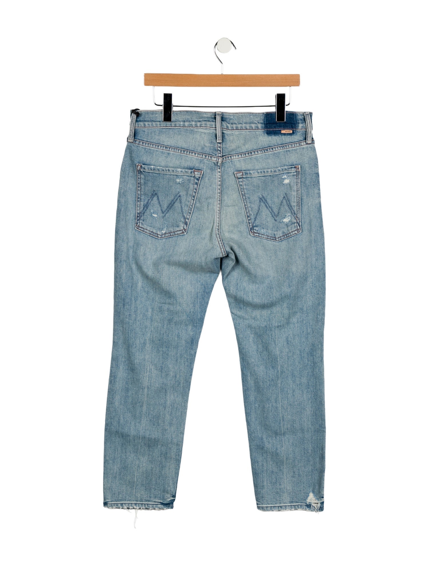 Mother Mid-Rise Straight Leg Jeans