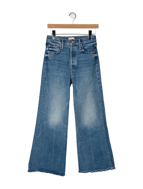 Mother Mid-Rise Wide Leg Jeans