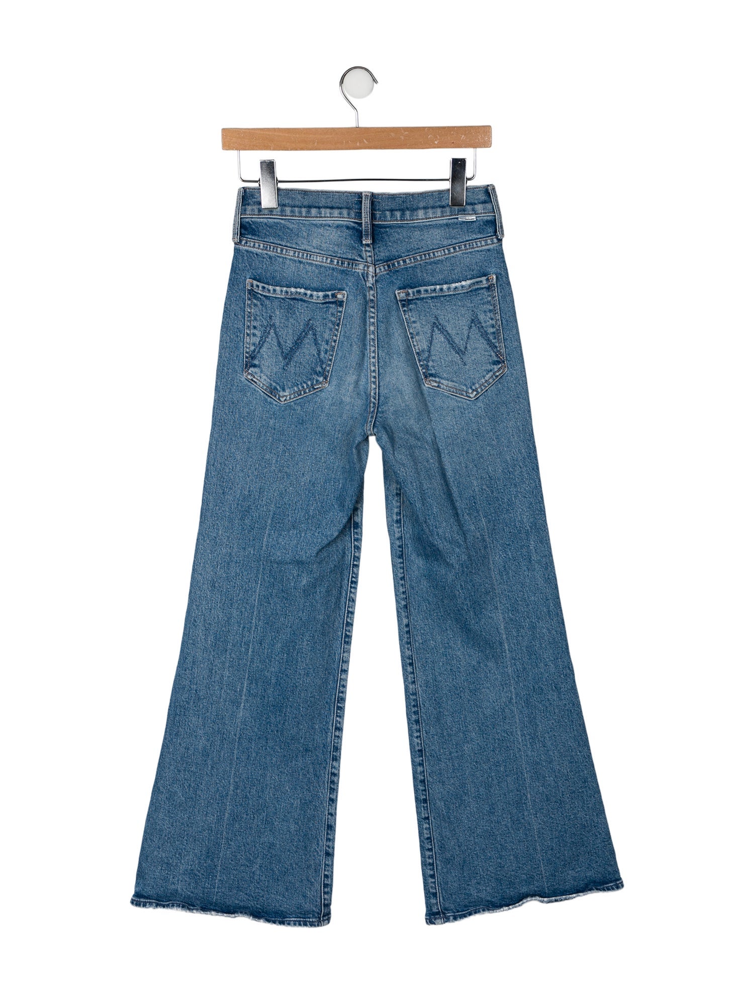 Mother Mid-Rise Wide Leg Jeans