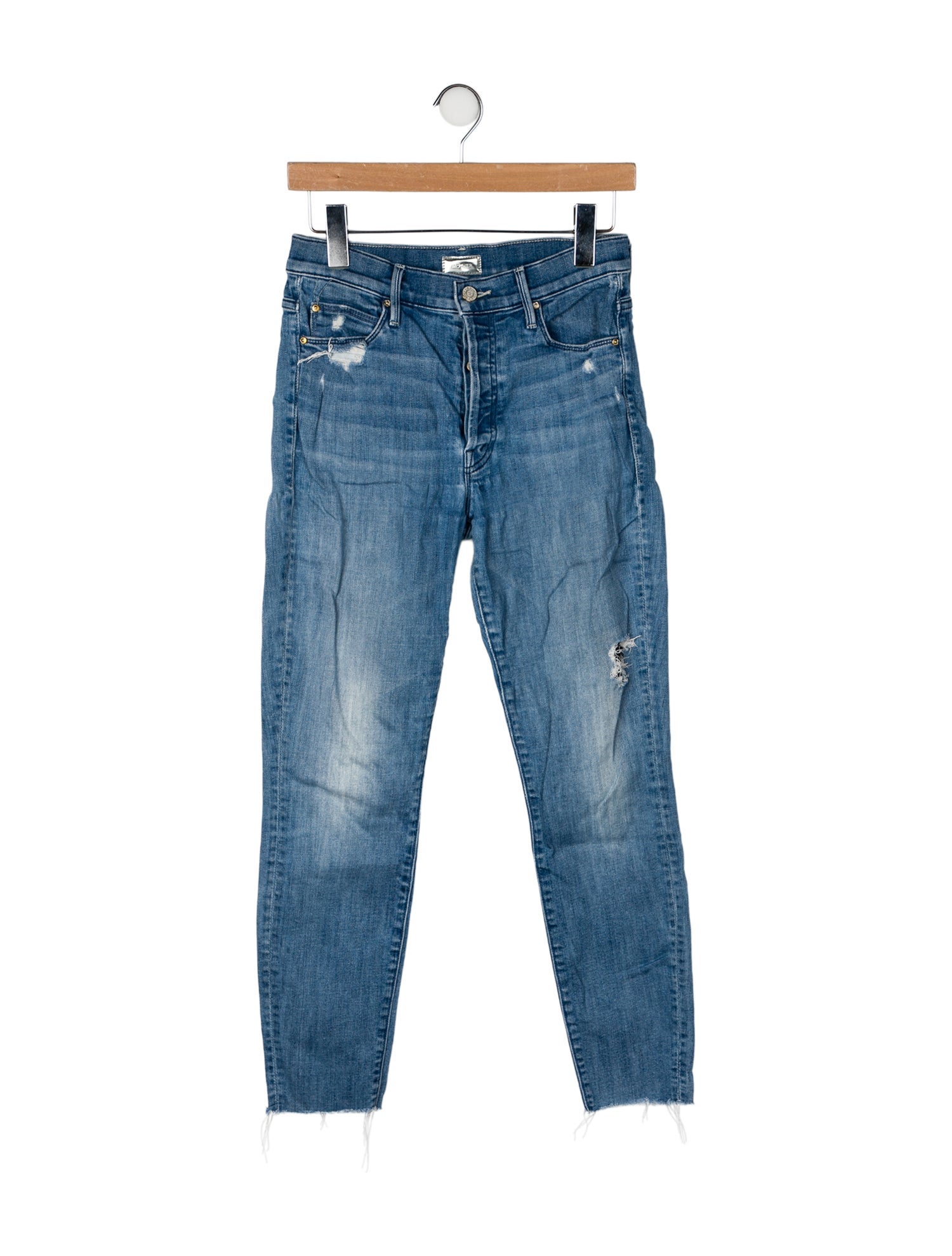 Mother Mid-Rise Skinny Leg Jeans