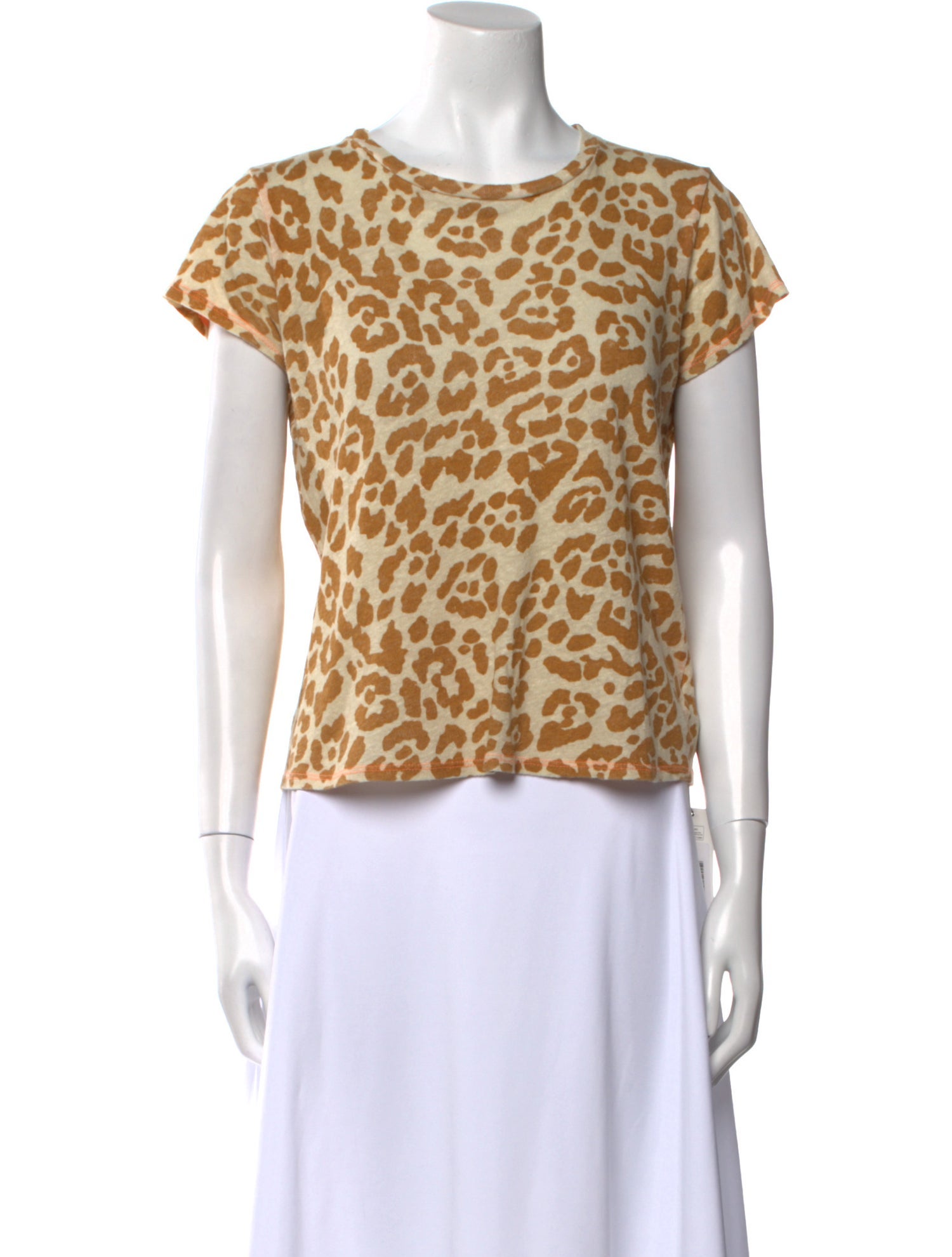 Mother Animal Print Crew Neck T-Shirt