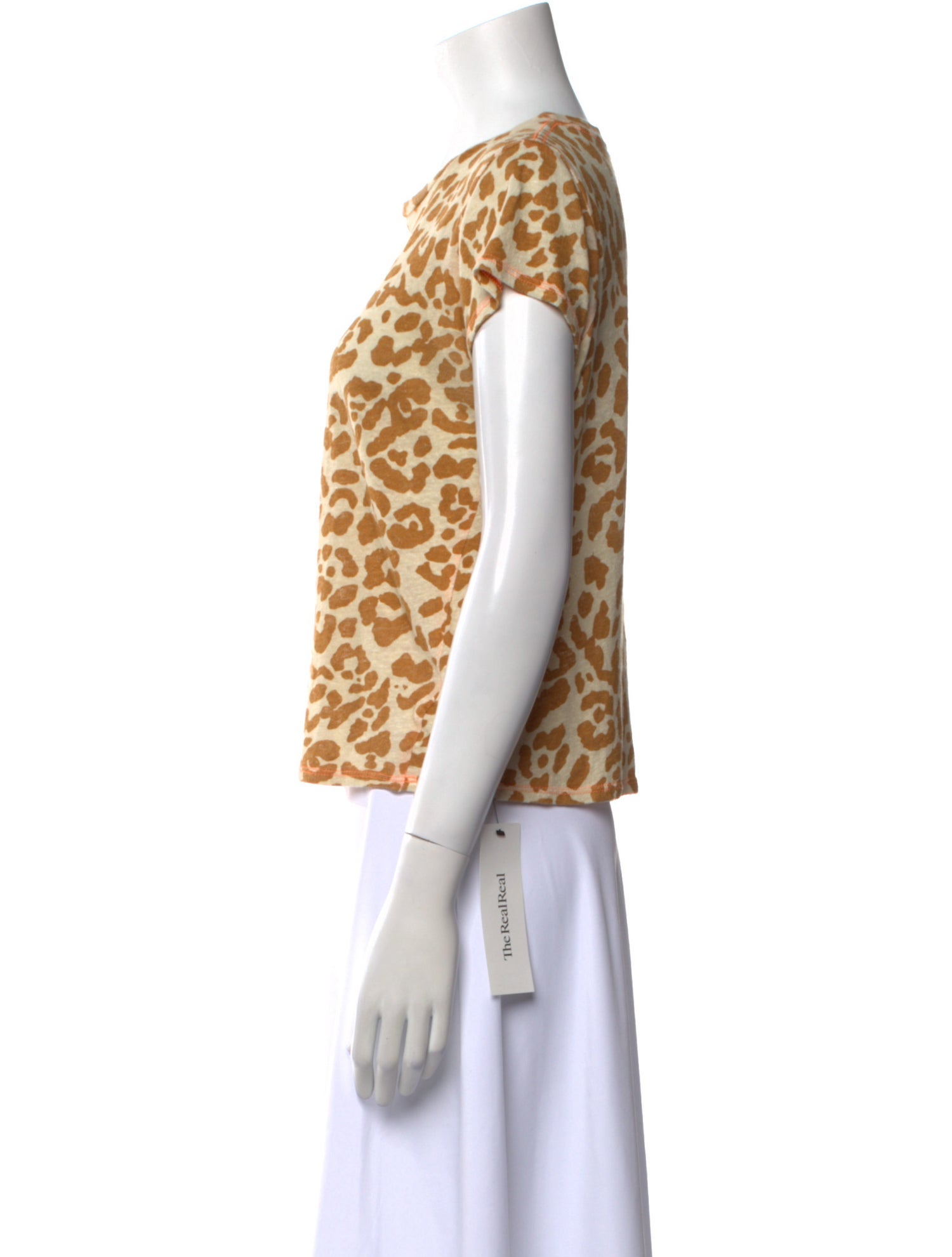 Mother Animal Print Crew Neck T-Shirt