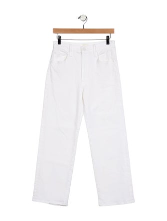Mother The Rambler Zip Ankle Wide Leg Jeans